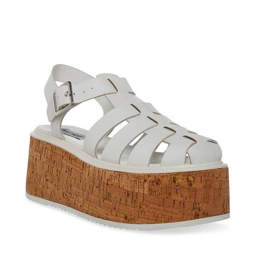 Sandalias de Plataforma Steve Madden Lazlo Cuero Mujer Gris | ES ZVE923